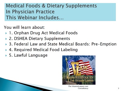 Medical Food Webinar